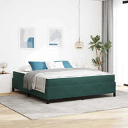 Struttura del letto Verde Scuro 180 x 200 cm Tessuto