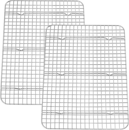 Set di raccoglitori per piatti da 2, Raccoglitore per piatti grande, 39 x 28,7 x 2 cm, Raccoglitore rettangolare per piatti per forno, lavastoviglie e griglia