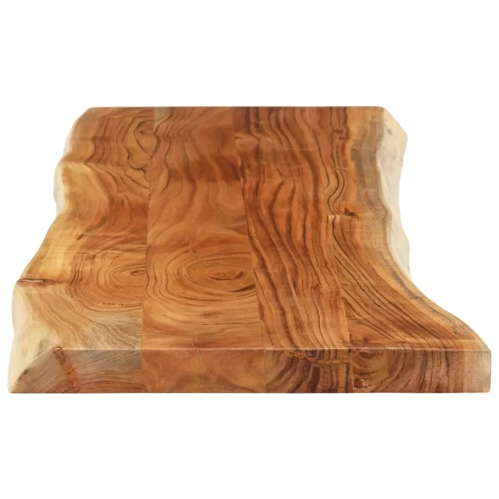 Piano Tavolo 110x40x3,8 cm Rettangolare Legno Acacia Bordi Vivi 370637