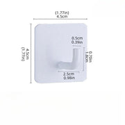 6 pezzi, chiodi a muro con adesivo - chiodi da doccia impermeabili, per bagno/cucina/ufficio, chiodi per asciugamani pesanti, chiodi in acciaio inossidabile, chiodi a muro senza foro, bianchi
