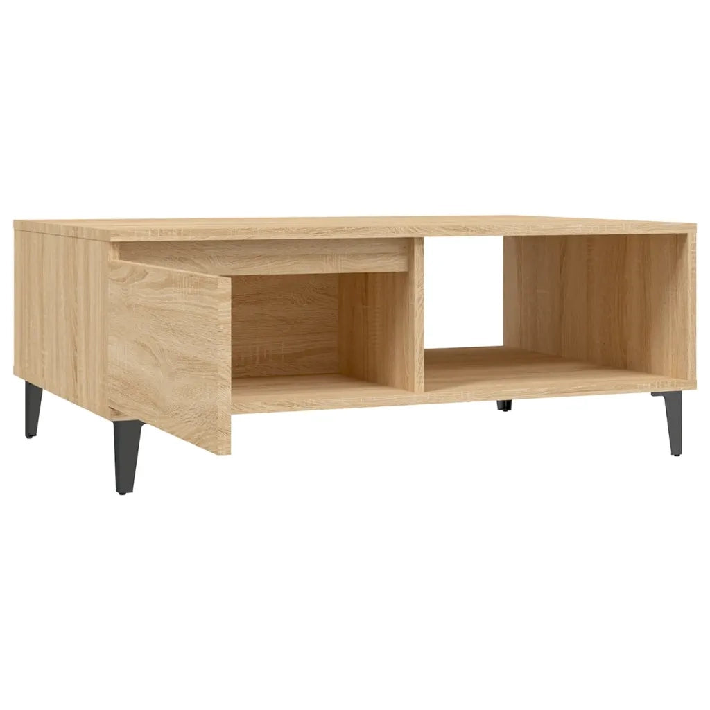 Tavolino da Salotto-Tavolino da soggiorno-Tavolo Rovere Sonoma 90x60x35 cm Legno Multistrato 357914