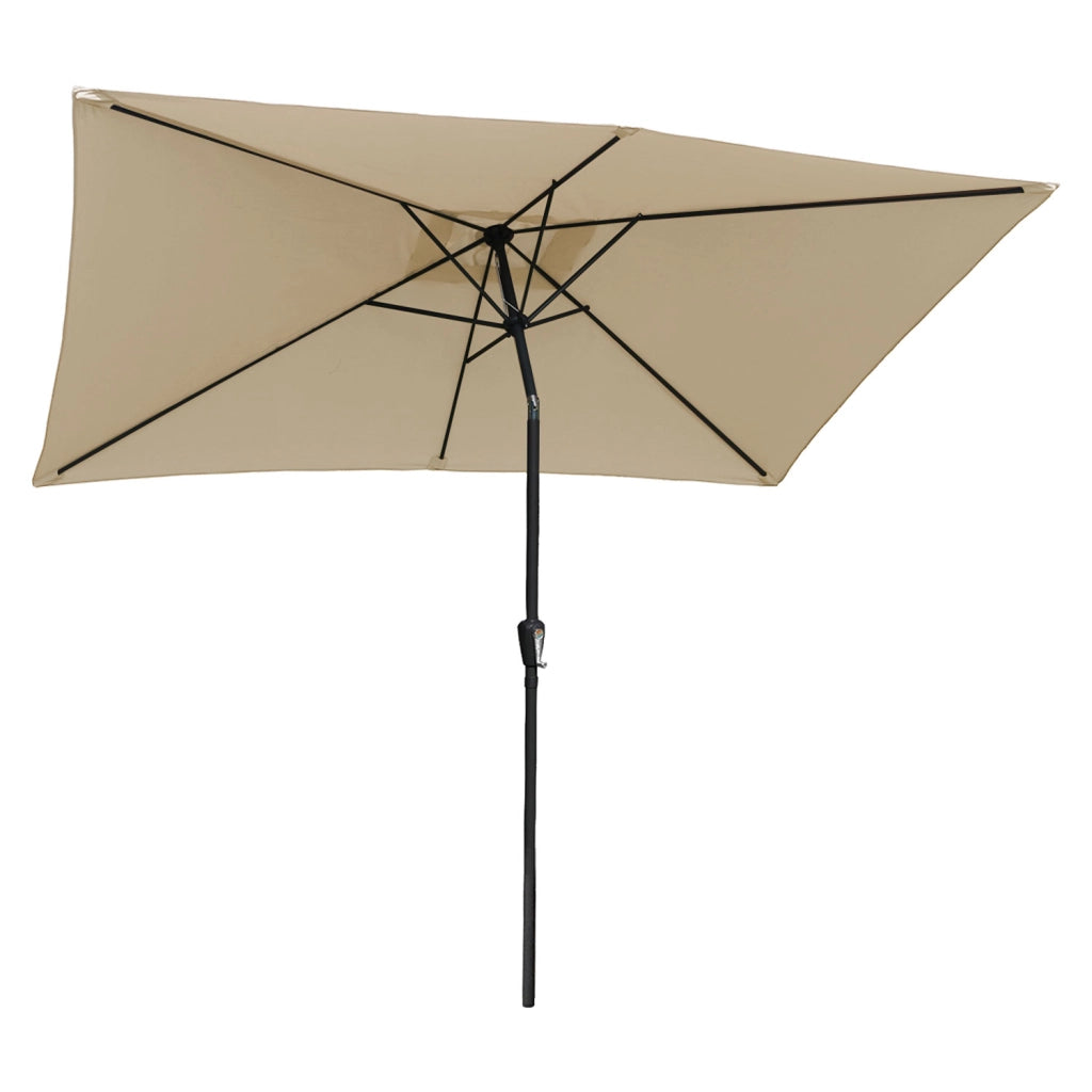 HAPUNAOmbrello rettangolare diritto 2x3m beige