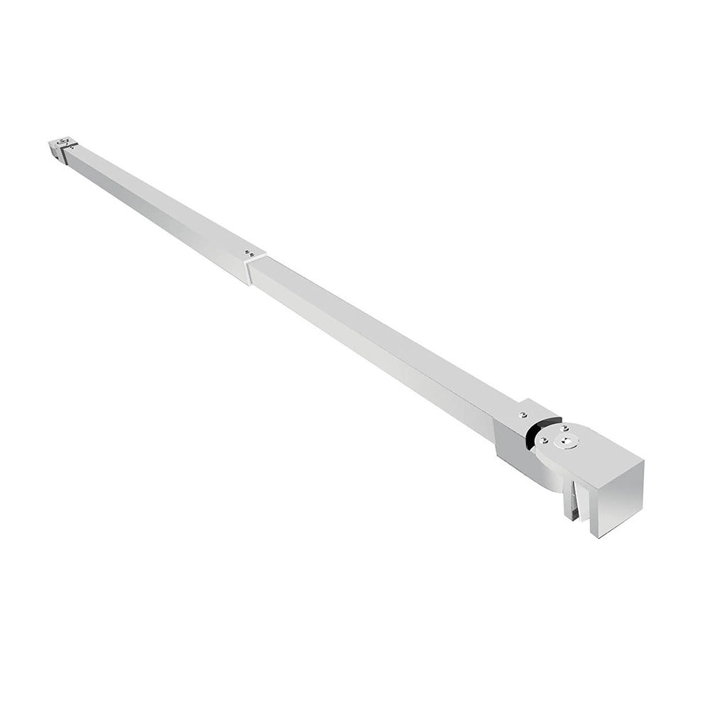 Box doccia walk-in 140cm in vetro temperato cannettato e profilo cromo Klug
