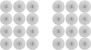 Piatto di illuminazione LED da 24 pezzi - Ospita bicchieri - Adesivo autoadesivo - Illuminazione decorativa - Adatto per bar - Sette colori di luce - Luce sul bicchiere