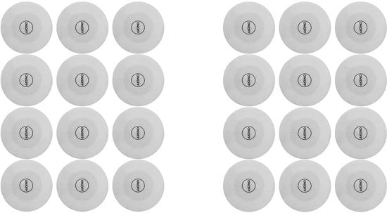 Piatto di illuminazione LED da 24 pezzi - Ospita bicchieri - Adesivo autoadesivo - Illuminazione decorativa - Adatto per bar - Sette colori di luce - Luce sul bicchiere