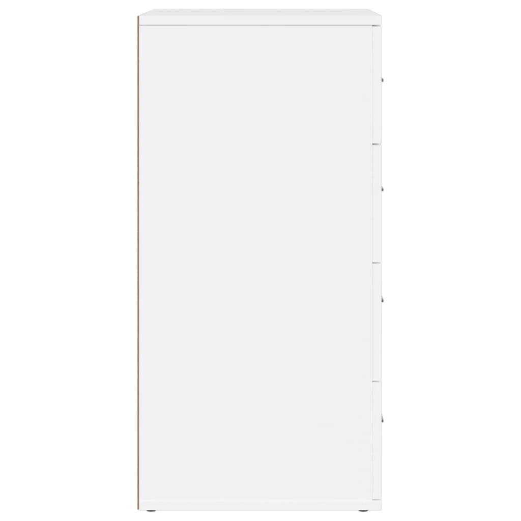 Buffet credenza cassettiera armadio mobile contenitore organizer per cucina soggiorno salotto 60 x 39 x 80 cm legno ingegnerizzato bianco 02_0030376