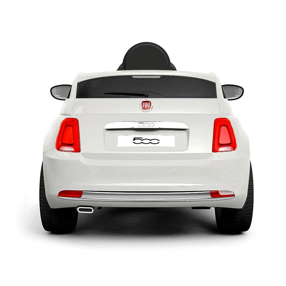 Macchina Elettrica per Bambini 12V con Licenza Fiat 500 Bianca