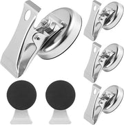 6 x Clip magnetica in acciaio inossidabile 3,2 cm tenuta frigorifero membrolo magnetico clip whiteboard con tessuto antiscivolo.