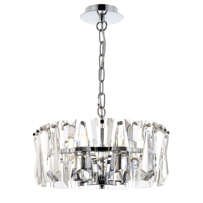 Lampada pendente Modern in Metallo Puntes Cromo