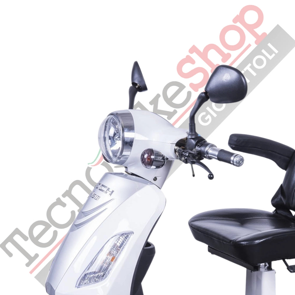 Scooter Z-TECH ZT-18 "TRILUX 3.0" 3 RUOTE 2 Posti Differenziale per Anziani-Bianco