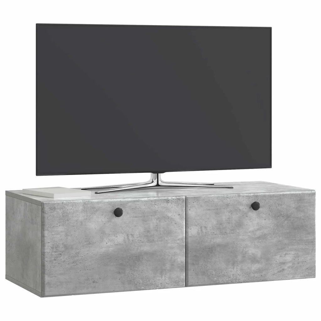 Mobile Porta TV da Muro 98 x 41 x 30 cm Grigio Cemento 899208