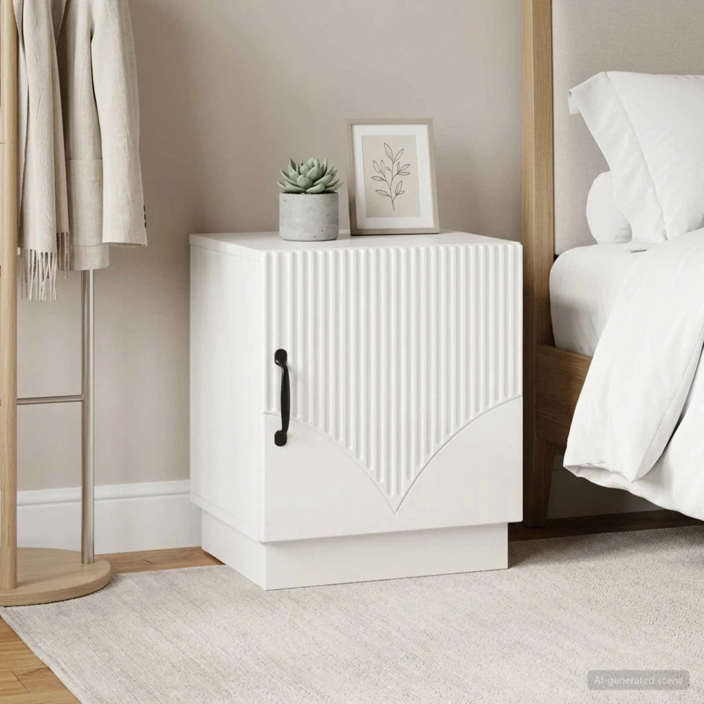 Comodino 2 pcs Bianco Lucido 43 x 34,5 x 47 cm 895264