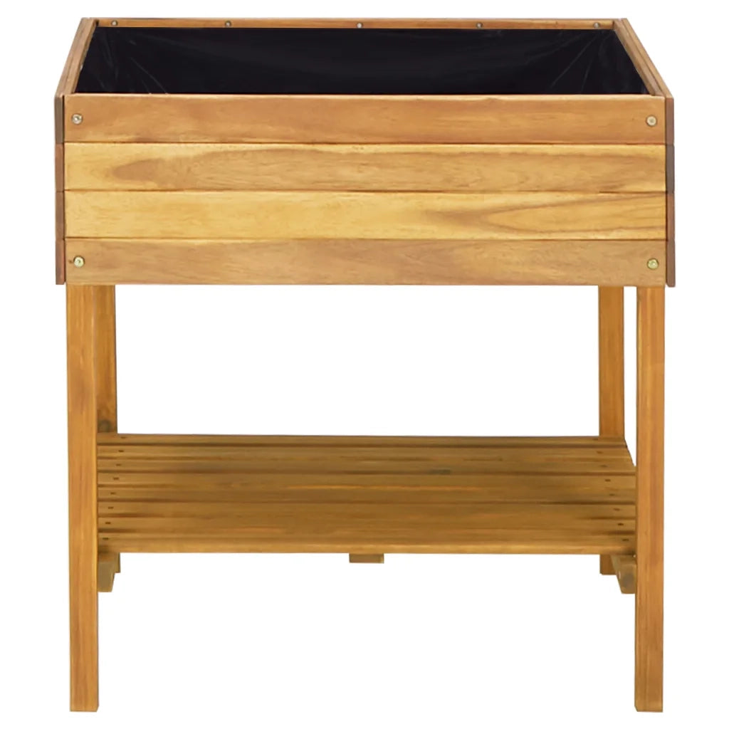 Fioriera | Cassetta per fiori | Vaso Alta 78,5x58,5x78,5cm in Legno Massello di Acacia