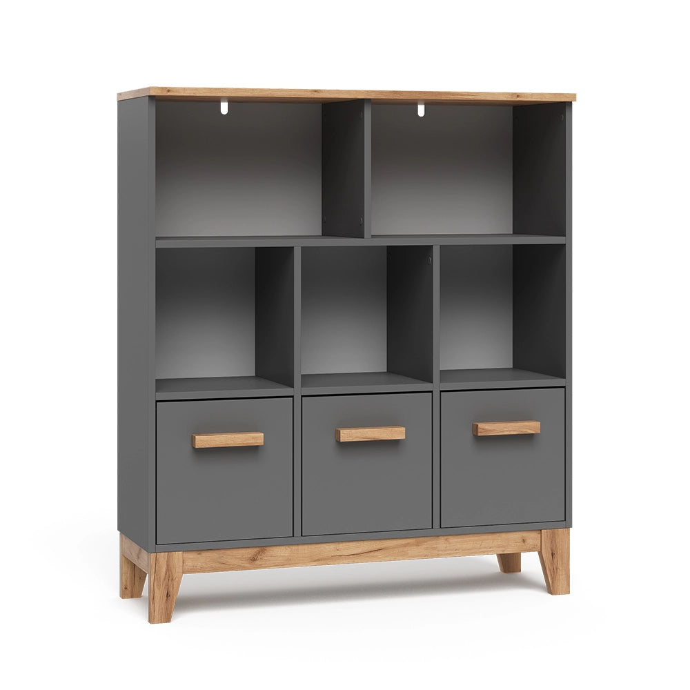 Vitalispa Scaffale per bambini Grigio/Artisan 98.4 x 113.4 cm