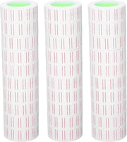 15000 Etichette Sticker 21x12mm per Etichettatrice MX5500 Etichette a Riga Singola per Marcatori di Prezzo su Carta