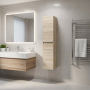 Colonna bagno sospesa mod. LOFT cm. 130  - Rovere Bianco