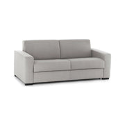 Divano fisso Azier, Divano a 2 posti Large, Made in Italy, SofÒ  Soggiorno in tessuto imbottito, con Braccioli standard, cm 200x95h90, Grigio