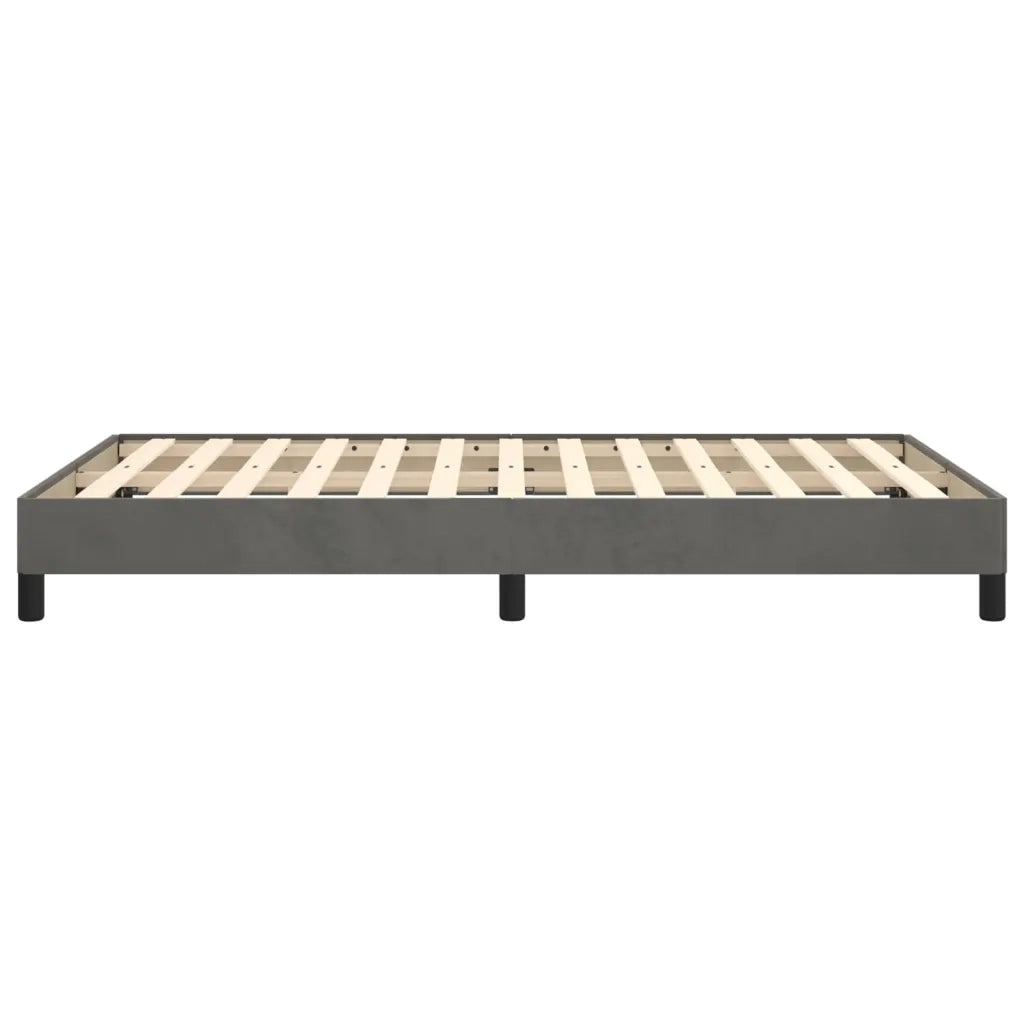 Giroletto senza Materasso-Struttura Letto Grigio Scuro 120x200 cm Velluto 710334