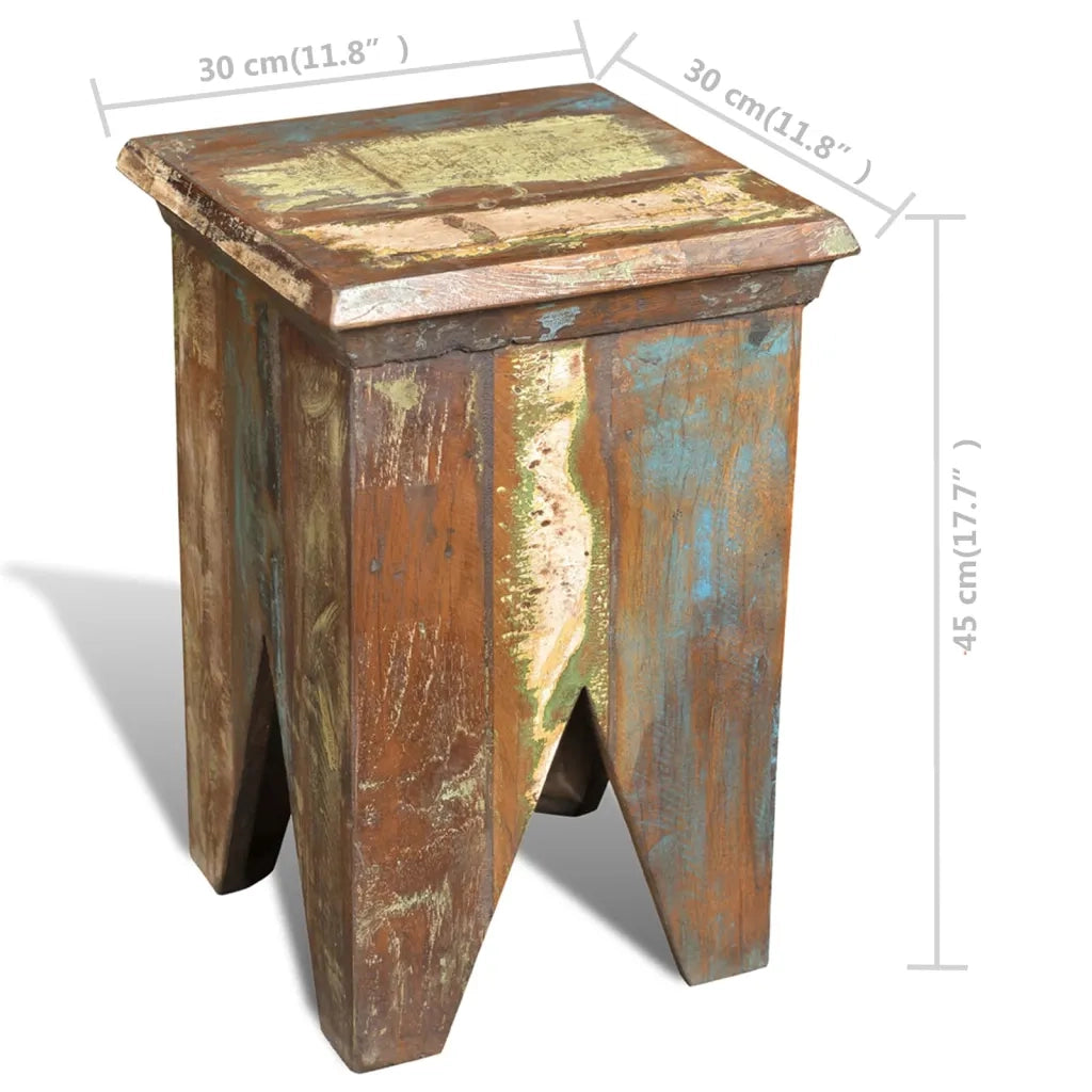 Sgabello in Legno Massello di Recupero 240951