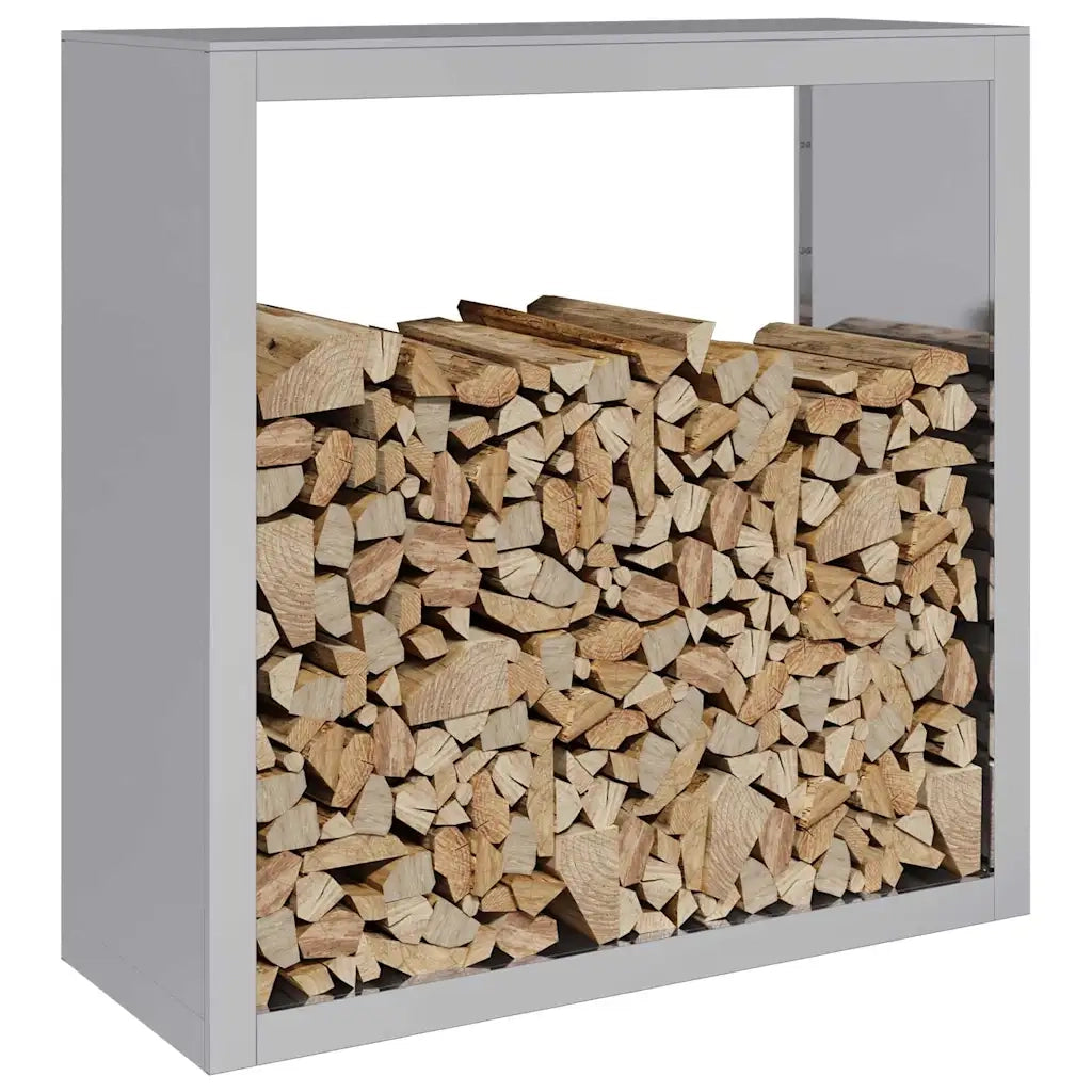 Rastrelliera per Legna 100x40x100 cm in Acciaio Zincato 850973