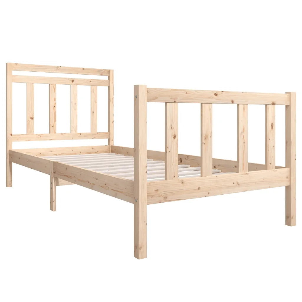 Giroletto-Struttura Letto in Legno Massello 100x200 cm 756339