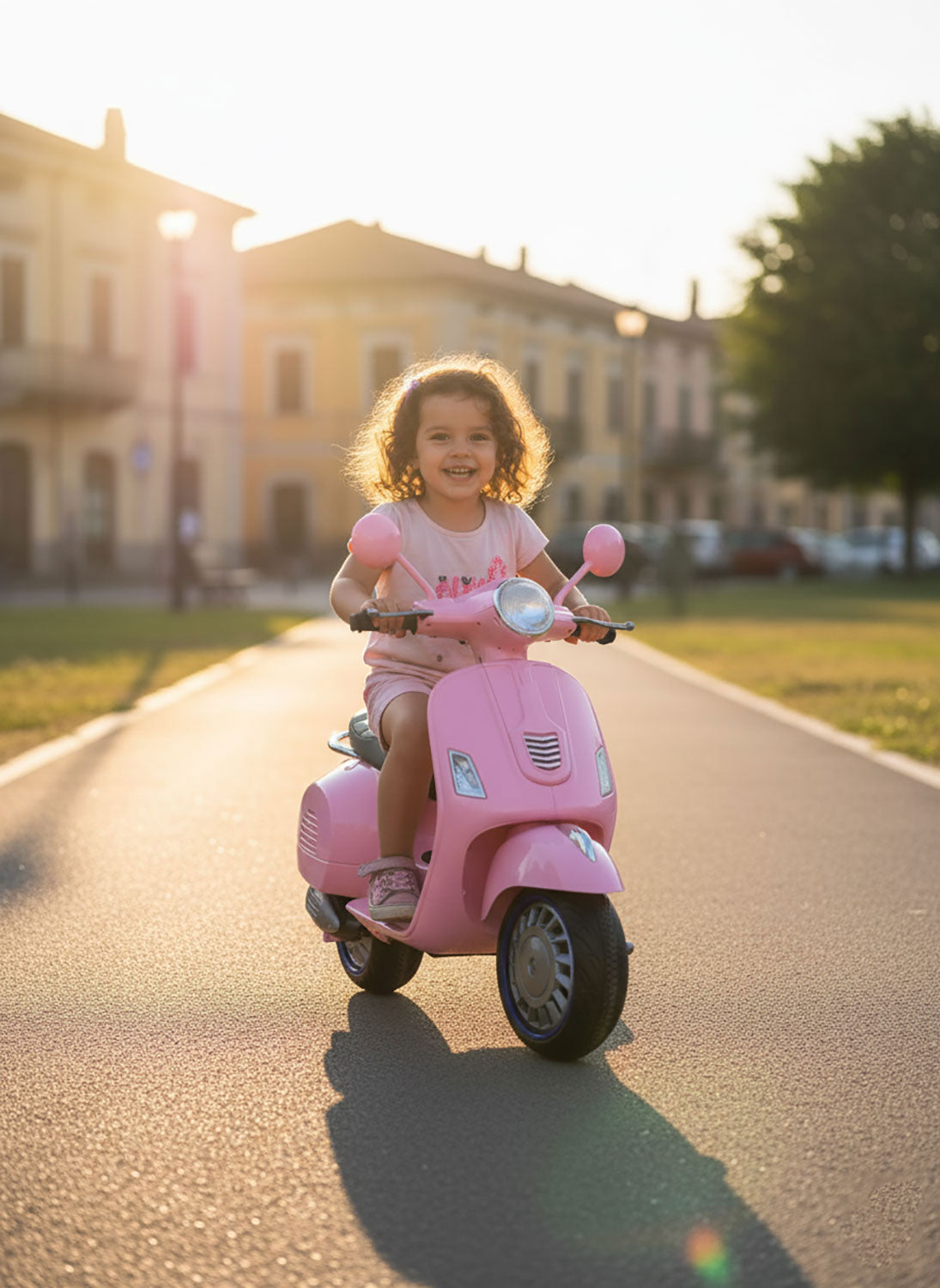 Scooter Elettrico per Bambini Happy 12V Rosa