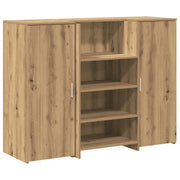 Banco Reception | Scrivania | Tavolo da Ufficio Rovere Artigianale 135x50x103,5cm in Truciolato