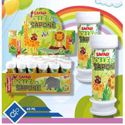 Trade Shop - Bolle Di Sapone Safari 36 Pezzi Flaconi Da 60 Ml Per Festa Bambini Giochi 442072 -