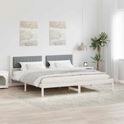Struttura del letto Grigio chiaro 200 x 200 cm Pino massello 3394242
