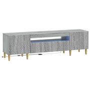 Mobile TV LED Sonoma grigio Legno ingegnerizzato 897131