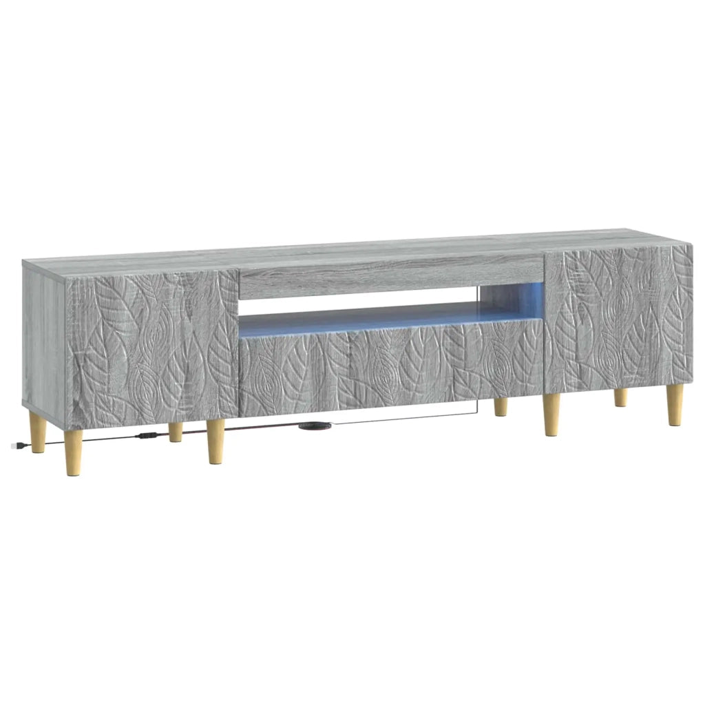 Mobile TV LED Sonoma grigio Legno ingegnerizzato 897131
