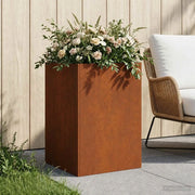 Vaso da giardino Ruggine 50 x 50 x 75 cm Acciaio Corten 8005398