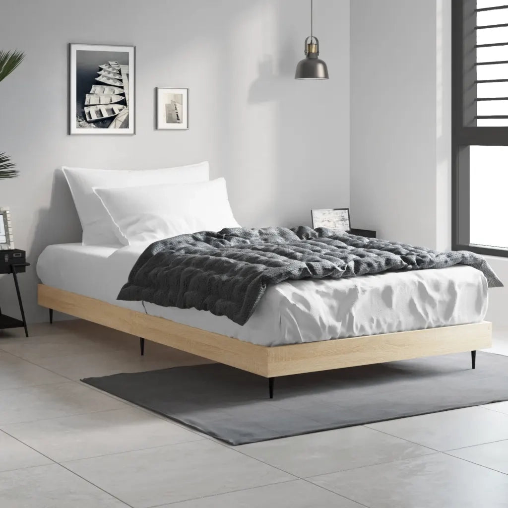 Giroletto senza Materasso Rovere Sonoma 90x200 cm in Truciolato 832272