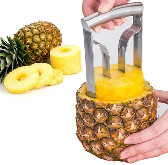 Corer e Slicer di Acciaio Inossidabile con Lame Rafforzate per Uso Culinario