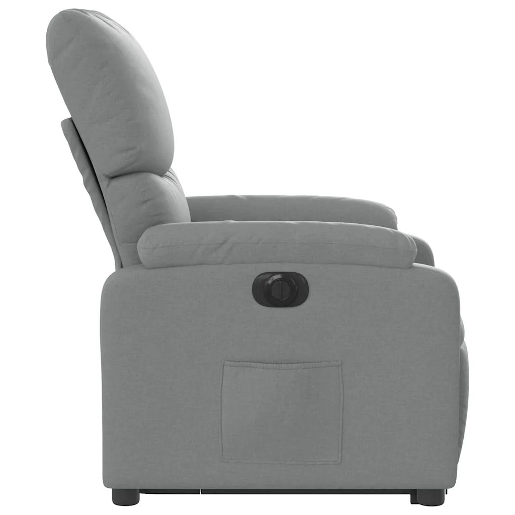 Poltrona Reclinante Alzapersona Elettrica Grigio Chiaro Tessuto 3204848