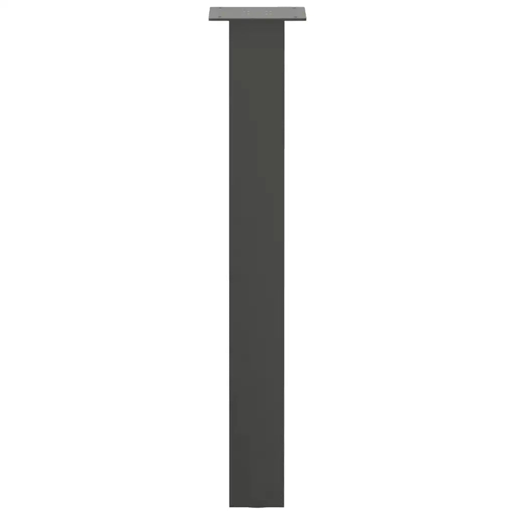 vidaXL Gambe per tavolo consolle 4 pz Antracite 72 cm Acciaio