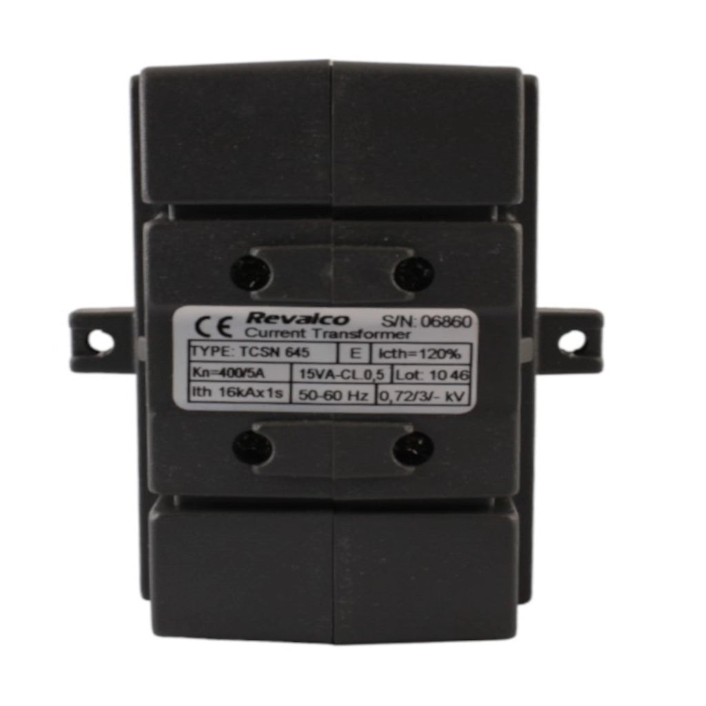 Trasformatore amperometrico 400/5A 15VA CL.0.5 attacco barra Revalco