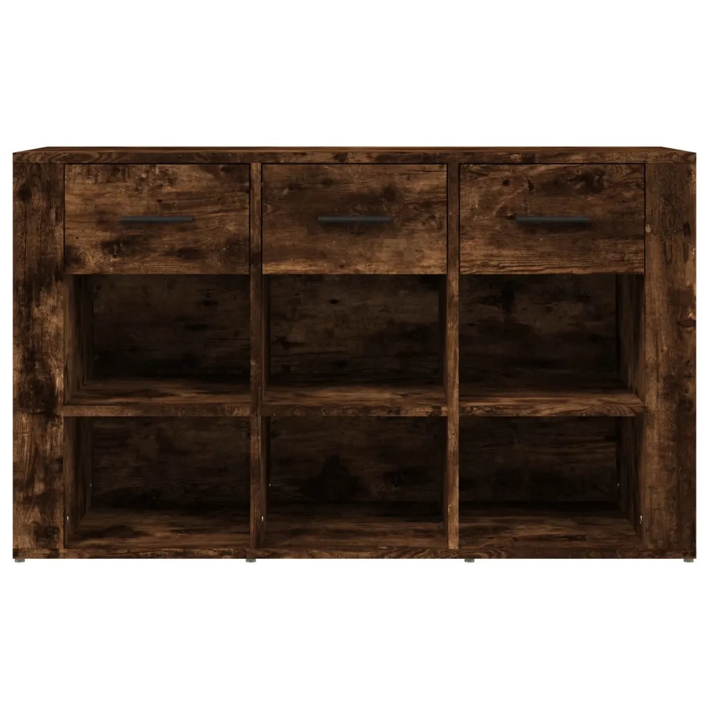 Credenza Rovere Fumo 100x30x59,5 cm in Legno Multistrato
