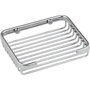PORTASAPONE RETTANGOLARE IN OTTONE CROMATO LUNGHEZZA CM 20- LxHxP -205x30x115 mm- Remer- pezzi 1