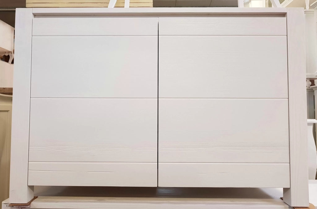 madia credenza legno abete bianco spazzolato 125x50 h.84 (650) - Mobili 2G