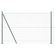 Recinzione da Giardino | Recinzione con Posto Verde 1,5 x 10 m Acciaio e PVC