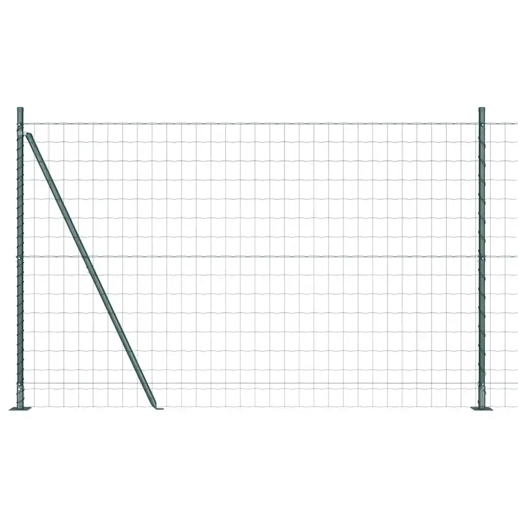 Recinzione da Giardino | Recinzione con Posto Verde 1,5 x 10 m Acciaio e PVC