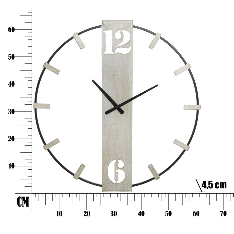 Orologio Da Muro Silvery cm 61x4,5x63