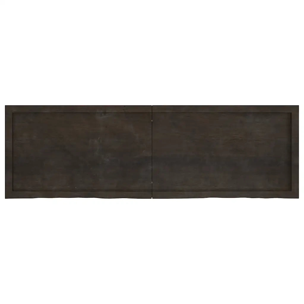 Piano Tavolo Marrone 160x50x(2-4) cm Rovere Massello Trattato 3156448