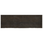 Piano Tavolo Marrone 160x50x(2-4) cm Rovere Massello Trattato 3156448