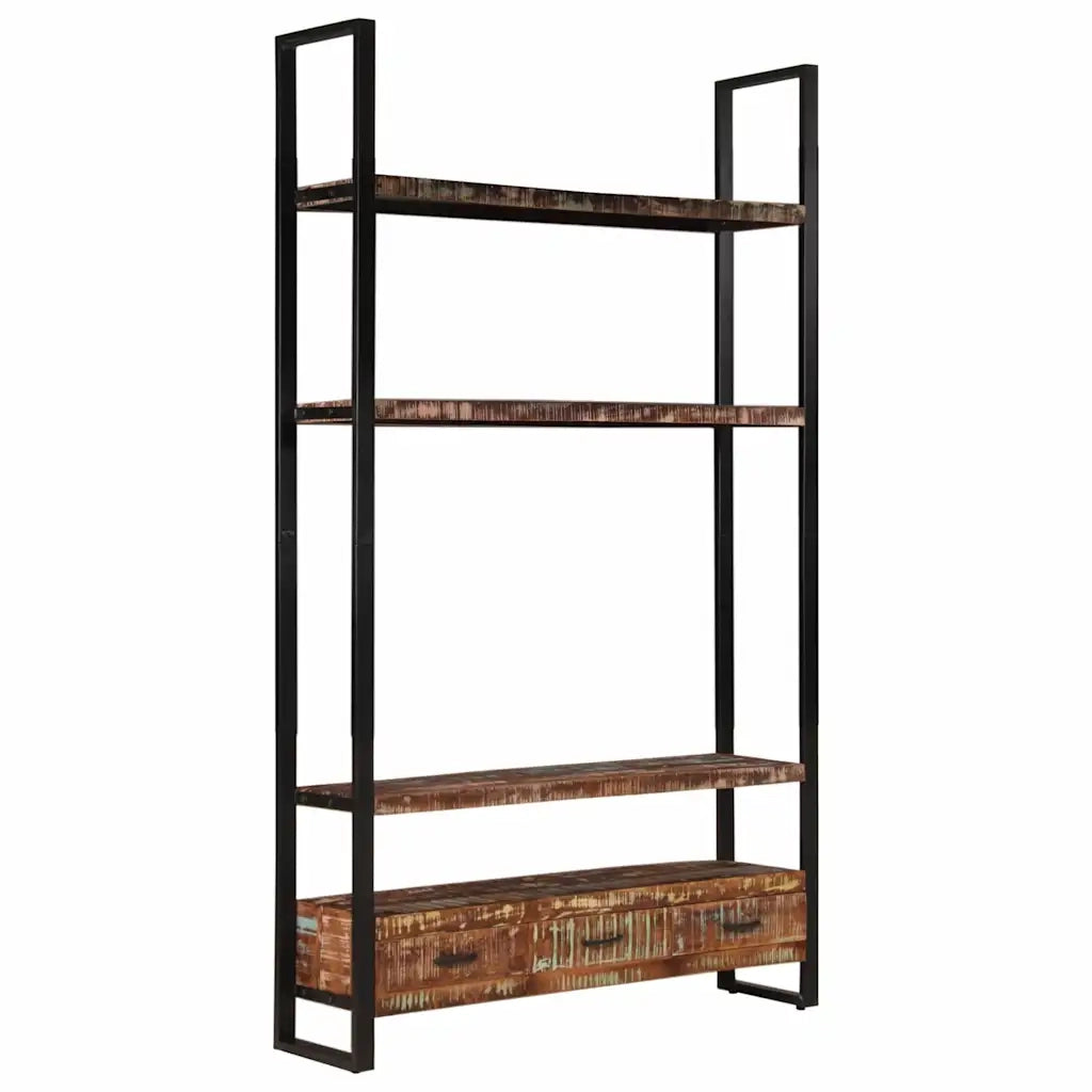 Libreria 118x30x200 cm in Legno Massello di Recupero 321054