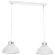 Lampada a sospensione bianca 65cm Sven 2xE27 15W Luminex
