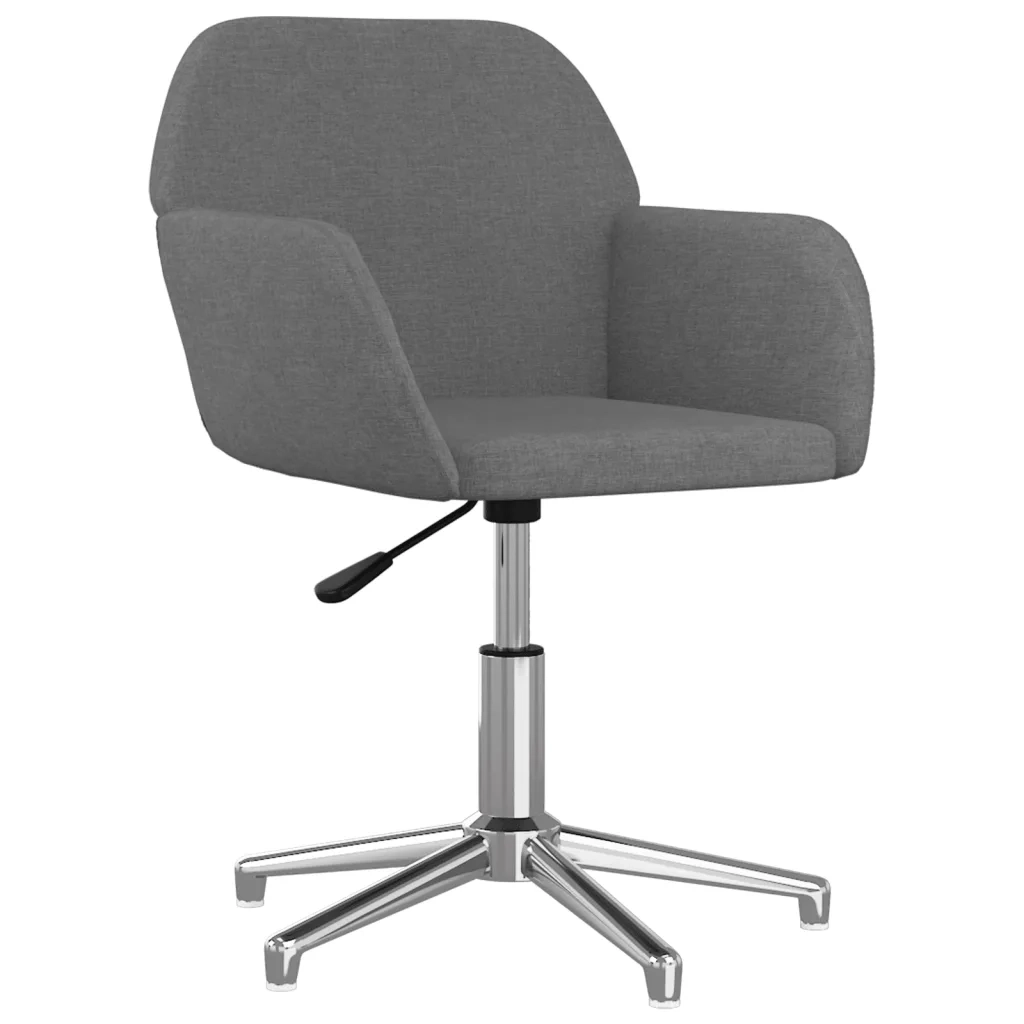 Sedie da Pranzo Girevoli 2 pz Grigio Chiaro in Tessuto 3103030