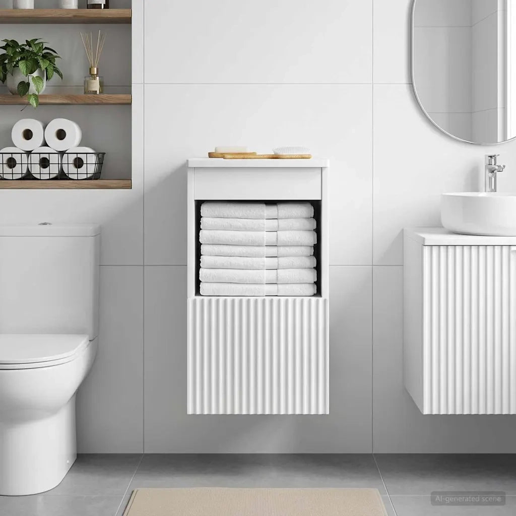 Mobile da Bagno Bianco Lucido 30 x 41 x 50 cm 890496