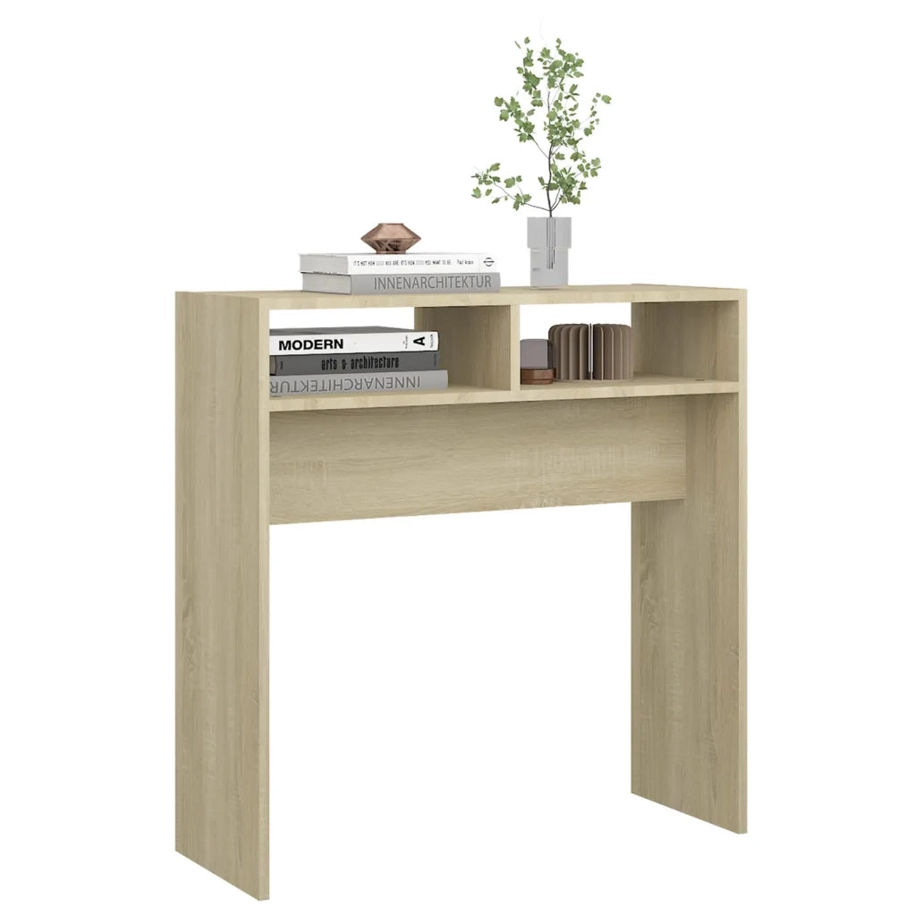 Tavolino Consolle Rovere Sonoma 78x30x80cm in Legno Multistrato 808299